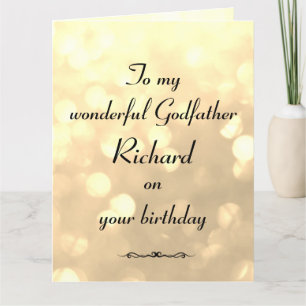 Cartão Padrinho Personalizado Aniversário