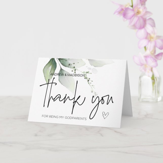 Cartão Padrinho Presente Obrigado por Ser Meus Padrões C (Orquídea)