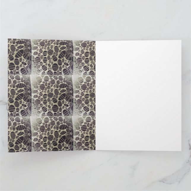 Cartão padrões brancos pretos do yaei mudarão sua vida (Interior)