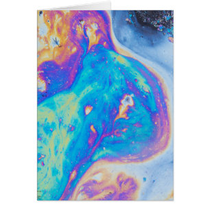 Cartão padrões coloridos de petróleo, Canadá