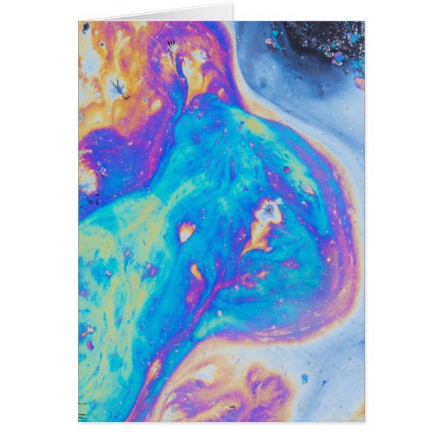 Cartão padrões coloridos de petróleo, Canadá (Frente)