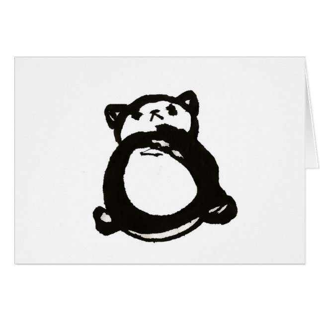 Cartão Padrões da panda (Frente Horizontal)