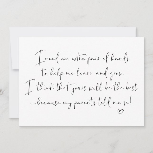 Cartão Padrões de Deus Pedindo para Madrinha Cute (Frente)