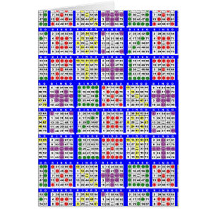 Cartão Padrões de jogos grandes