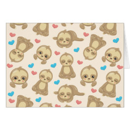 Cartão Padrões De Laminhas, Laminhas Cutas, Corações