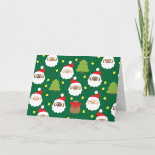 Cartão Padrões de Papai Noel