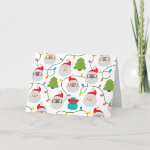 Cartão Padrões de Papai Noel