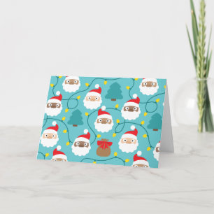 Cartão Padrões de Papai Noel