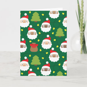 Cartão Padrões de Papai Noel