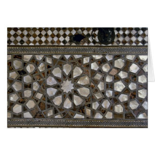 Cartão Padrões de vidro em paredes