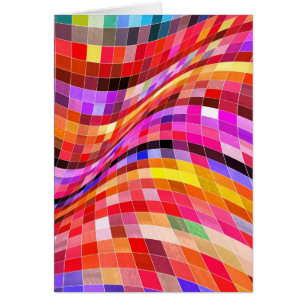 Cartão Padrões Psicodélicos