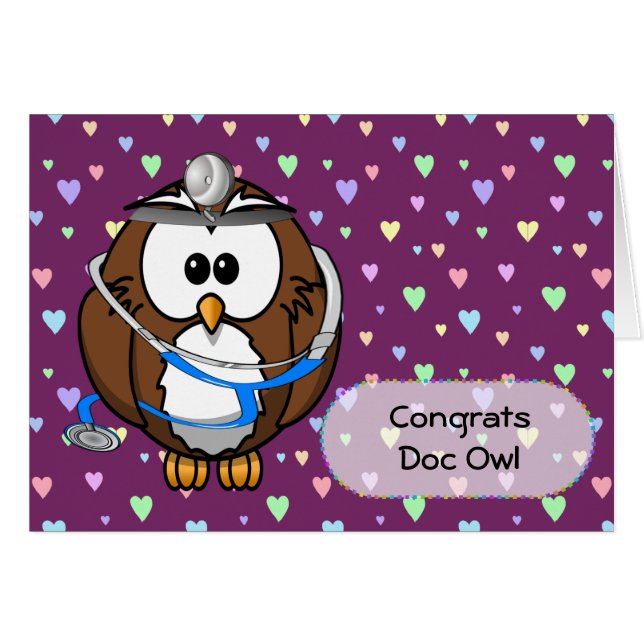 Cartão pagando Doc Owl (Frente Horizontal)