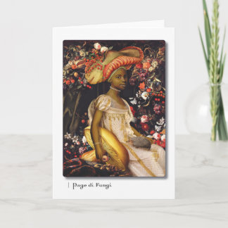 Cartão Page di Fungi Tarot Greeting Card