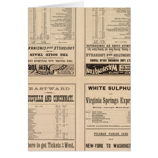 Cartão Página de Texto Chesapeake e Ohio Ry (Frente)