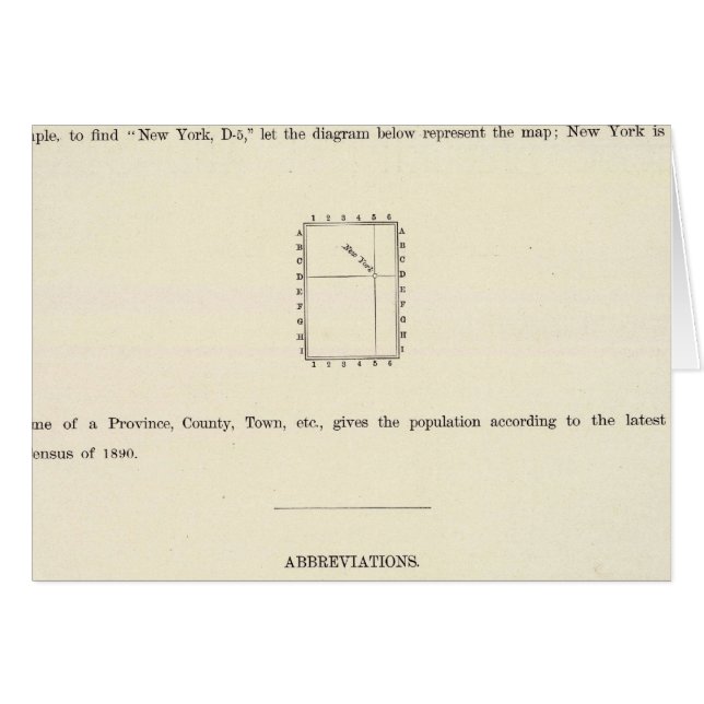 Cartão Página de Título do Atlas Indexado Verso (Frente Horizontal)