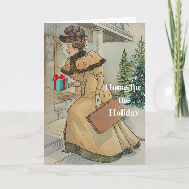 Cartão Página inicial do feriado (Frente)