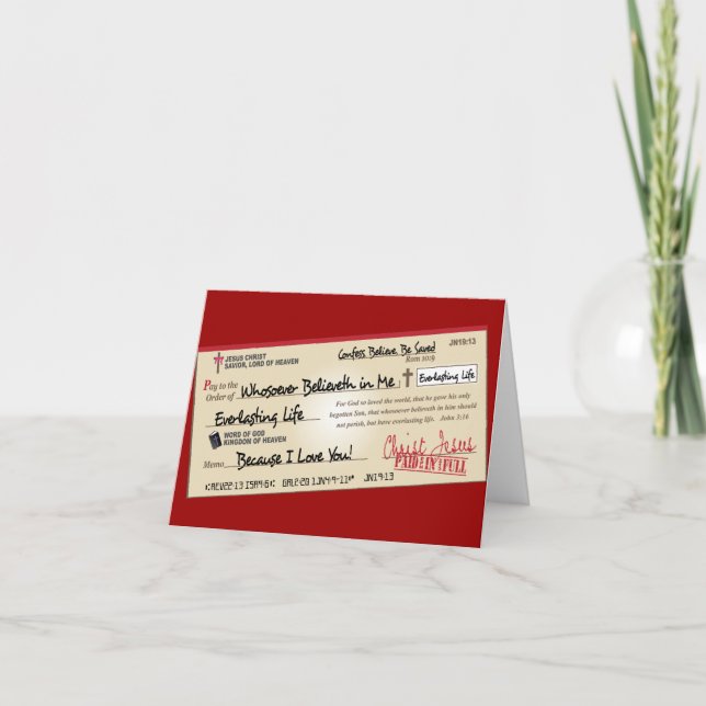 Cartão Pago completamente salvar pela verificação de (Frente)