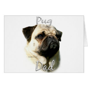 Cartão Pai 2 Pug (grampo)