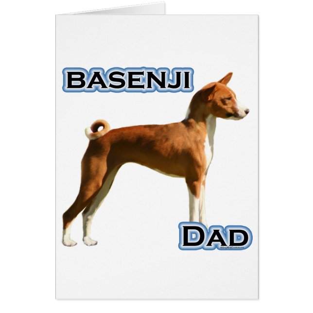 Cartão Pai 4 Basenji (Frente)