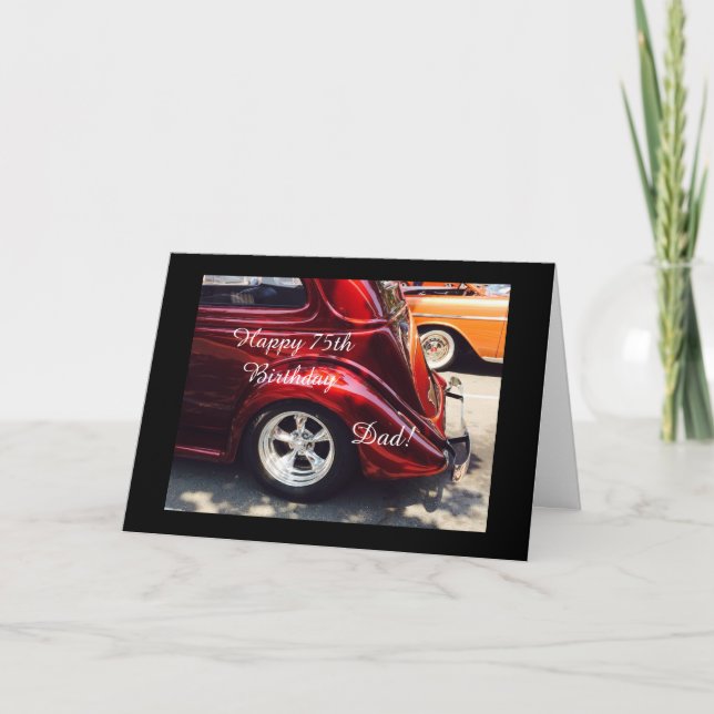 Cartão Pai 75.o aniversário (Frente)