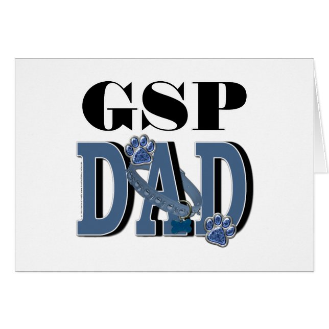 Cartão PAI alemão do ponteiro de cabelos curtos (Frente Horizontal)