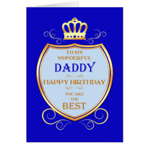 Cartão Pai Aniversário com blindagem