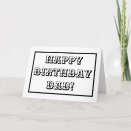 Cartão Pai Aniversário, Crianças Colorido Em Letras