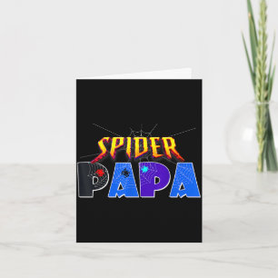 Cartão Pai aranha design dia dos pais correspondência fam