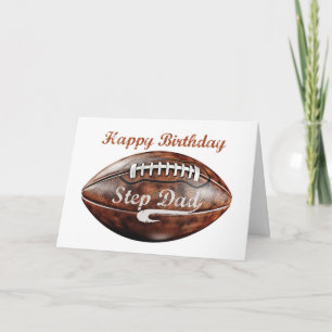 Cartão Pai Birthday Grunge Grande Vfã de Futebol