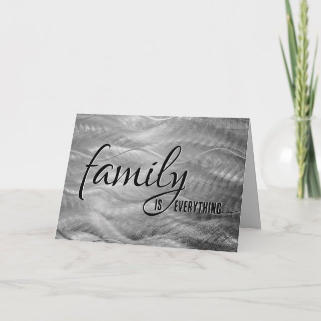 Cartão Pai Birthday Metal Abstrato (Frente)