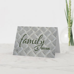 Cartão Pai Birthday Metal Design