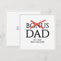 Pai BONUS Aceito Estabelecido Dia dos Pais