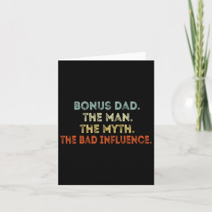 Cartão Pai Bônus O Homem Mito D Influência Divertido Padr