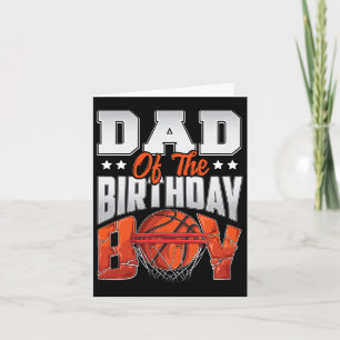 Cartão Pai Bysketbyll Birthday Boy Family Byller B-day Pa