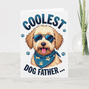 Cartão Pai Cachorro Dourado Maneiro