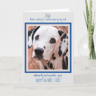 Cartão Pai Cão Cachorro Cachorro Foto Engraçado Dia de 