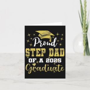 Cartão Pai Da Etapa Super Orgulhosa Da Graduação Do Forma