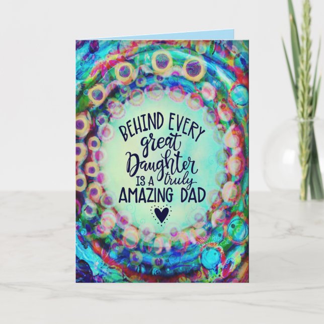 Cartão "Pai da filha!" Inspirivência (Frente)