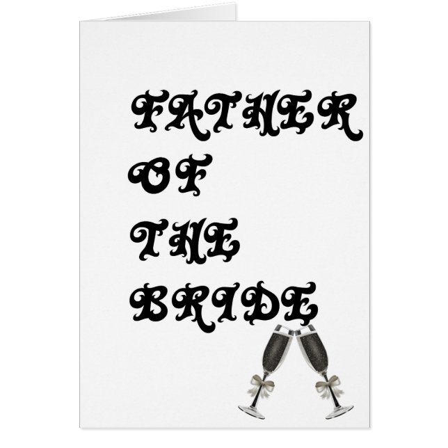 Cartão Pai Da Noiva (Frente)