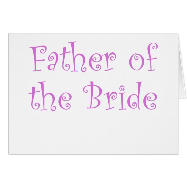 Cartão Pai da noiva (Frente Horizontal)