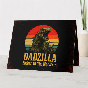 Cartão Pai Dadzilla Do Dia de os pais Dos Monstros