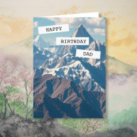 Pai de aniversário feliz personalizado