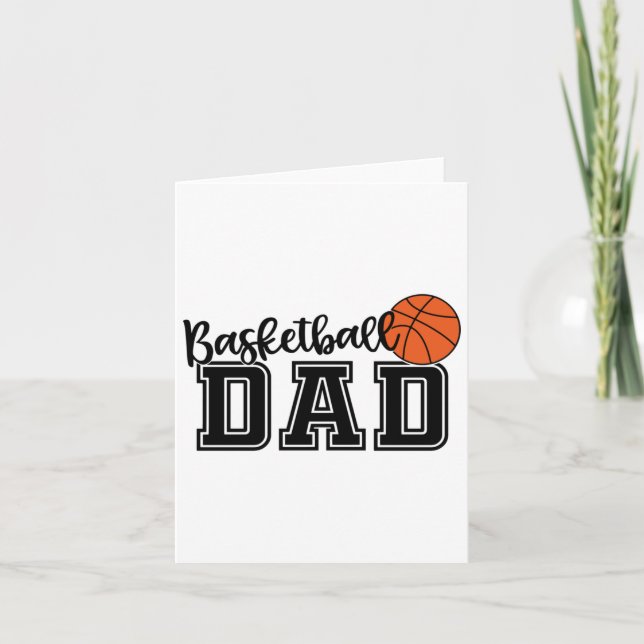 Cartão Pai de basquete (Frente)