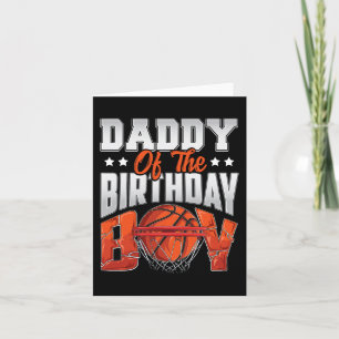 Cartão Pai de basquete aniversário Boy Family Baller b-da