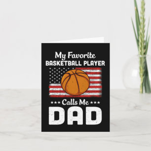 Cartão Pai de Basquete Meu Jogador de Basquete Favorito M
