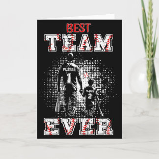 Cartão Pai de Beisebol U2013 Melhor Equipe de Sempre U201
