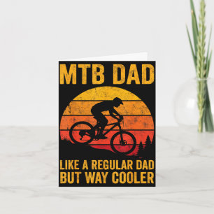 Cartão Pai de bicicleta de montanha Mtb como um regular m