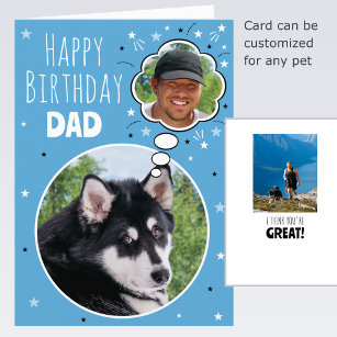 Cartão Pai De Cachorro Divertido Aniversário Pensou Foto 