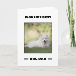Cartão Pai de Cachorro Mais Amoroso do Mundo Foto Persona