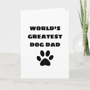 Cartão Pai de Cachorro Mais Incrível do Mundo Texto Perso